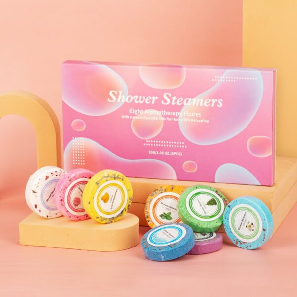 Shower Steamers Eight Fizzies With Natural Essential Oils For Home SPA Relaxation - Image 2