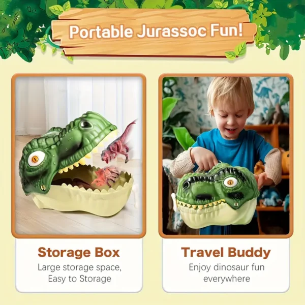 [Dinosaur Toys] 45pcs Realistic Dinosaur Toys For Kids | Dinosaur Figures With Eggs, Trees And Fences To Create Dinosaur Worlds, Educational Dolls, Perfect Gift For Boys And Girls - Image 3
