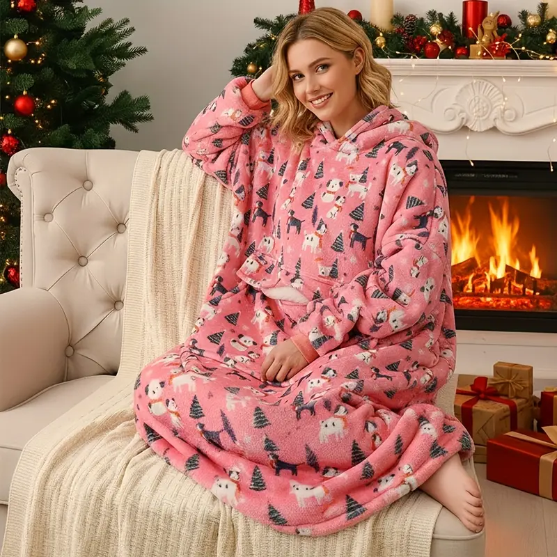 THE COMFY Original Shark Tank Featured Wearable Blanket Hoodie - Oversized & Microfiber All-in-One Coat-Like Jacket, One Size Fits All - Image 3