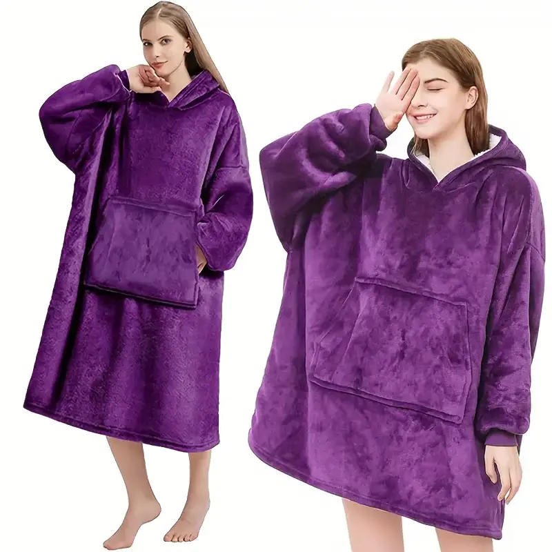 THE COMFY Original Shark Tank Featured Wearable Blanket Hoodie - Oversized & Microfiber All-in-One Coat-Like Jacket, One Size Fits All - Image 7